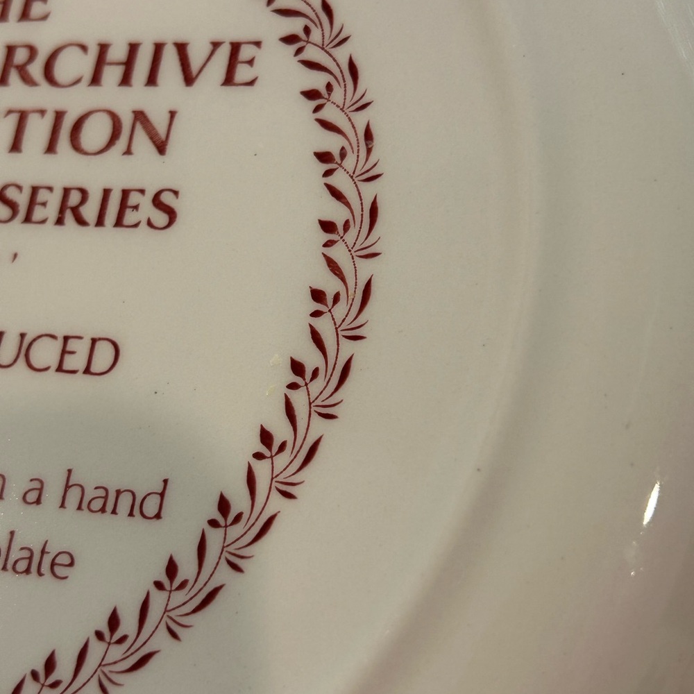 Pair of Spode Archive Collection Plates Georgian Series - Willow and Rome - Picture 8 of 14